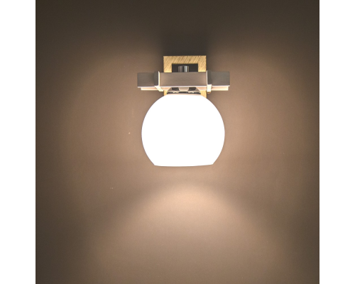 Citilux Нарита CL114312 Бра деревянное Белое Хром