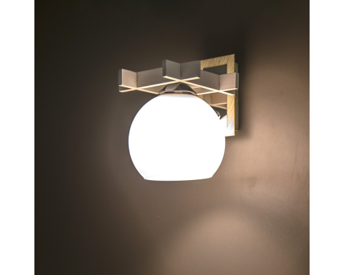 Citilux Нарита CL114312 Бра деревянное Белое Хром