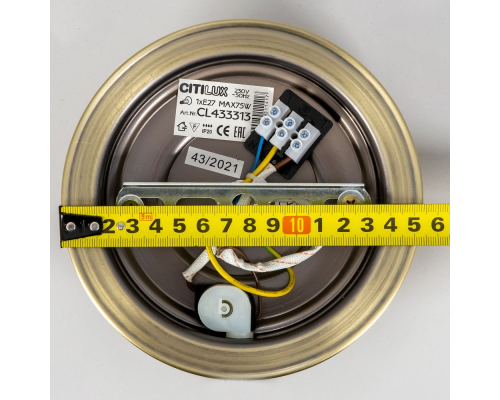 Citilux Гера CL433313 Бра с абажуром и выключателем Бронза