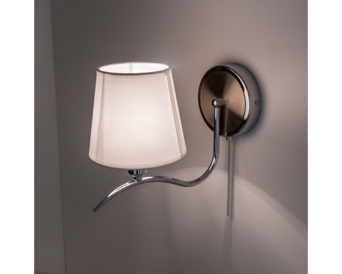 Citilux Эмма CL439311 Бра с абажуром и выключателем Хром