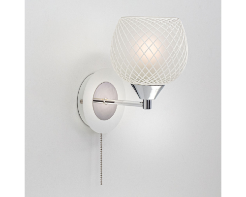 Citilux Сюзи CL171311 Бра с выключателем Белое Хром