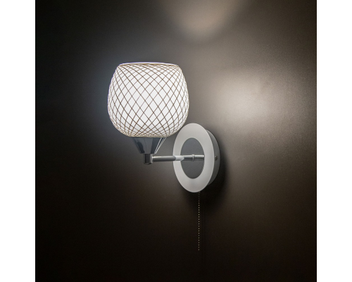 Citilux Сюзи CL171311 Бра с выключателем Белое Хром