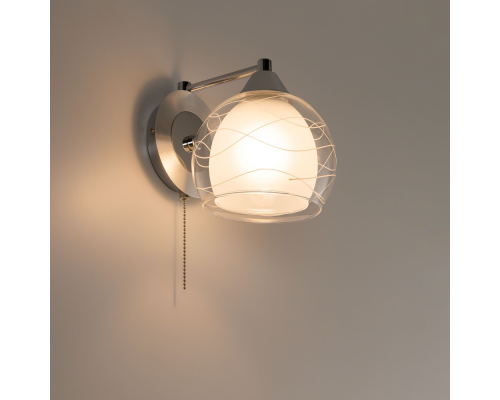 Citilux Буги CL157312 Бра с выключателем Алюминий Хром