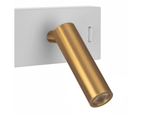 Citilux Декарт CL704450 LED Светильник с выключателем Белый+Бронза