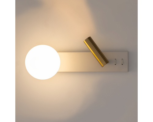 Citilux Декарт CL704450 LED Светильник с выключателем Белый+Бронза