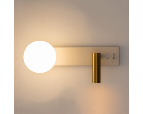 Citilux Декарт CL704450 LED Светильник с выключателем Белый+Бронза