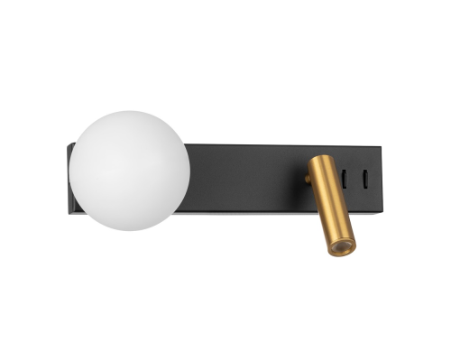 Citilux Декарт CL704451 LED Светильник с выключателем Чёрный+Бронза