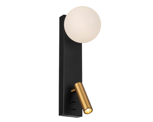 Citilux Декарт CL704451 LED Светильник с выключателем Чёрный+Бронза