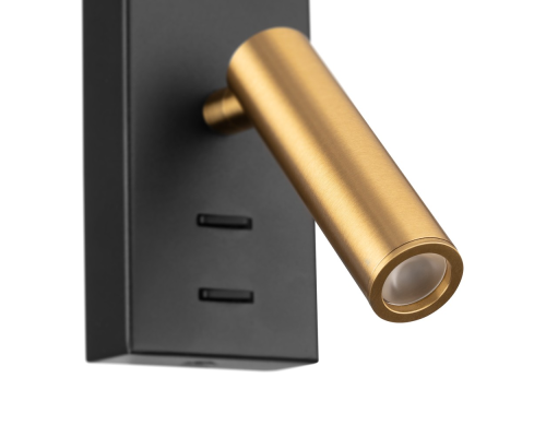Citilux Декарт CL704451 LED Светильник с выключателем Чёрный+Бронза