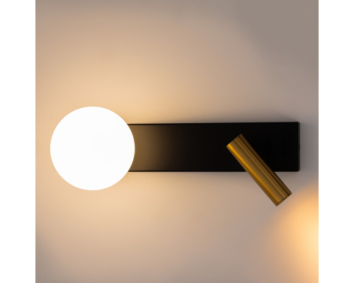 Citilux Декарт CL704451 LED Светильник с выключателем Чёрный+Бронза