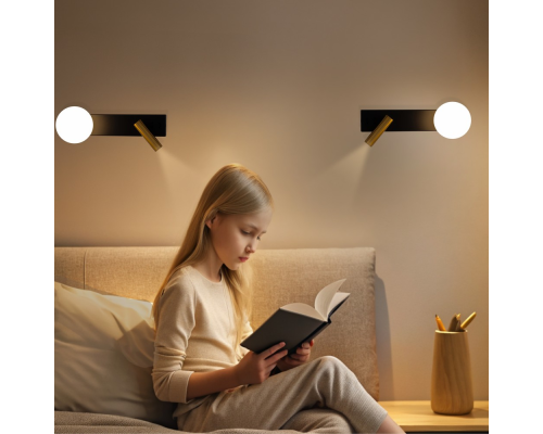 Citilux Декарт CL704451 LED Светильник с выключателем Чёрный+Бронза