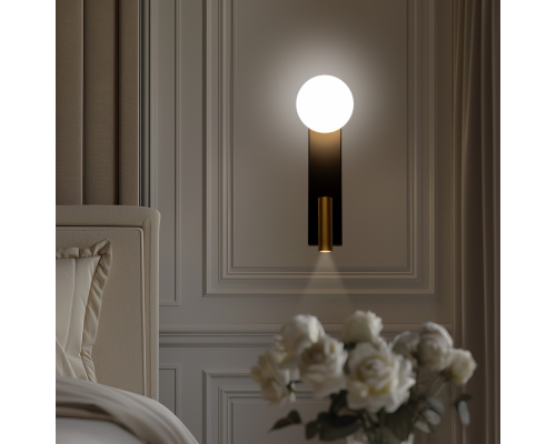 Citilux Декарт CL704451 LED Светильник с выключателем Чёрный+Бронза