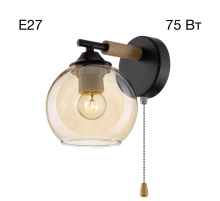 Citilux TIKA CL133411 Бра с выключателем Чёрное