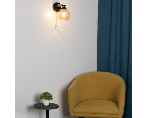 Citilux TIKA CL133411 Бра с выключателем Чёрное