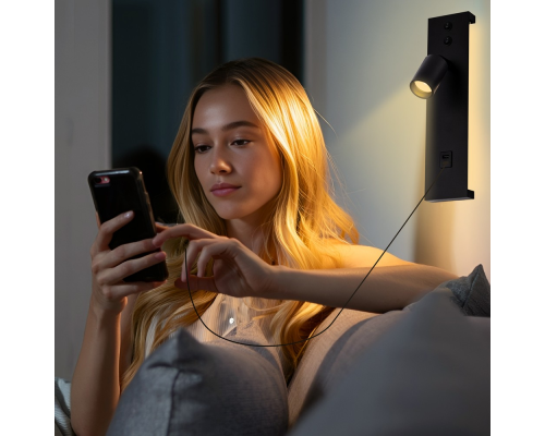 Citilux Декарт CL704461 LED USB Светильник с выключателем Чёрный