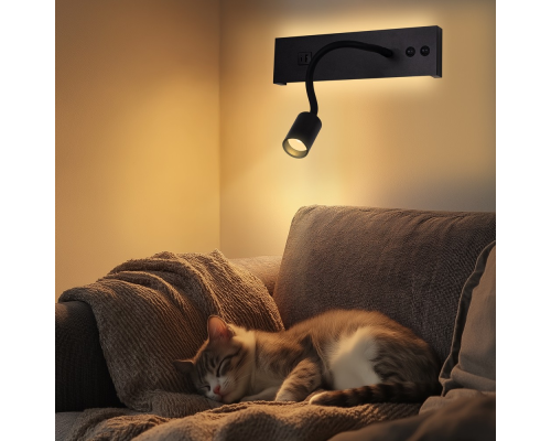 Citilux Декарт CL704471 LED USB Светильник с выключателем Чёрный