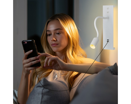 Citilux Декарт CL704470 LED USB Светильник с выключателем Белый