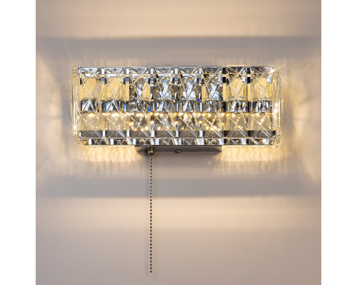 Citilux PALANT CL325312 LED Бра хрустальное с выключателем Хром