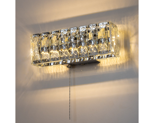 Citilux PALANT CL325312 LED Бра хрустальное с выключателем Хром