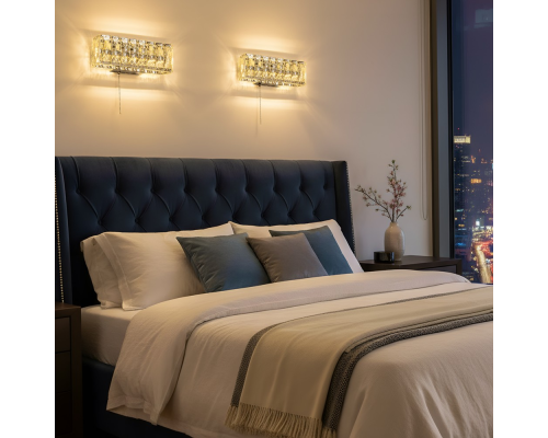 Citilux PALANT CL325312 LED Бра хрустальное с выключателем Хром