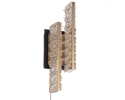 Citilux PALANT CL325422 LED Бра хрустальное с выключателем Чёрный+Бронза