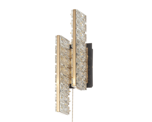 Citilux PALANT CL325422 LED Бра хрустальное с выключателем Чёрный+Бронза