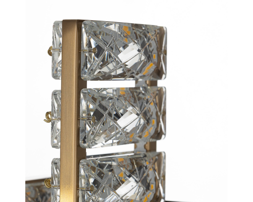 Citilux PALANT CL325422 LED Бра хрустальное с выключателем Чёрный+Бронза