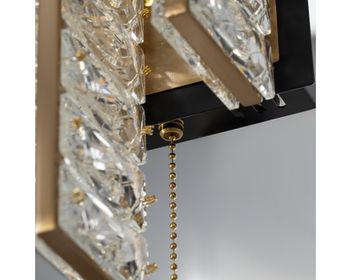 Citilux PALANT CL325422 LED Бра хрустальное с выключателем Чёрный+Бронза