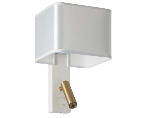 Citilux DEKART CL704480 LED Бра с белым абажуром и выключателем