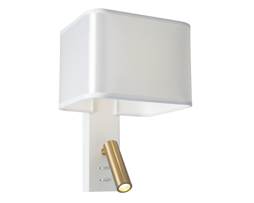 Citilux DEKART CL704480 LED Бра с белым абажуром и выключателем