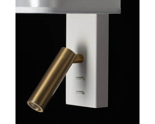 Citilux DEKART CL704480 LED Бра с белым абажуром и выключателем