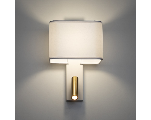 Citilux DEKART CL704480 LED Бра с белым абажуром и выключателем