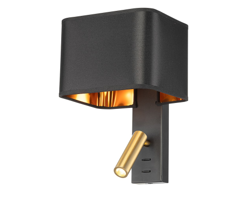 Citilux DEKART CL704481 LED Бра с чёрным абажуром и выключателем