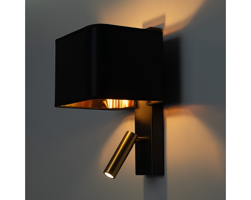 Citilux DEKART CL704481 LED Бра с чёрным абажуром и выключателем