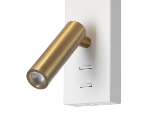 Citilux DEKART CL704482 LED Бра с песочным абажуром и выключателем Белое