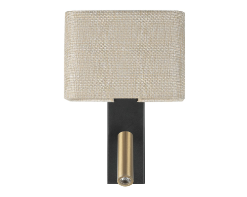 Citilux DEKART CL704483 LED Бра с песочным абажуром и выключателем Чёрное