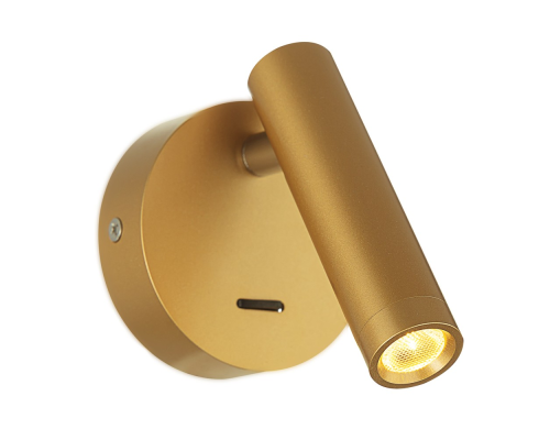 Citilux DEKART CL704102 LED Светильник настеный с выключателем Золото