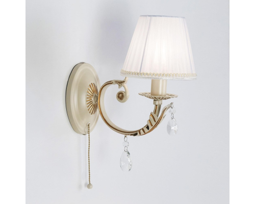 Citilux Элиза CL423311 Бра с абажуром и выключателем Бежевое