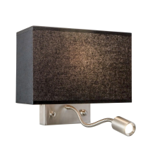 Citiluх Декарт CL704301 Бра с чёрным абажуром и диммером