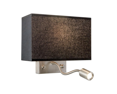 Citiluх Декарт CL704301 Бра с чёрным абажуром и диммером