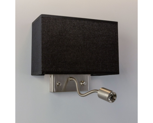 Citiluх Декарт CL704301 Бра с чёрным абажуром и диммером