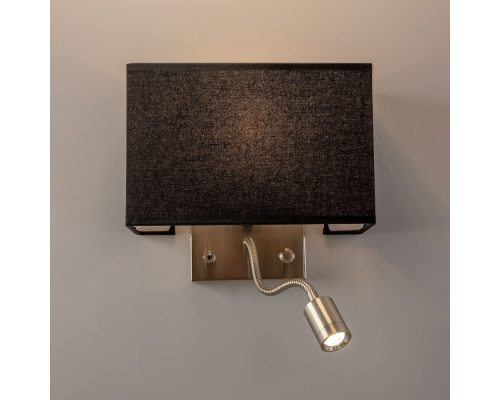 Citiluх Декарт CL704301 Бра с чёрным абажуром и диммером