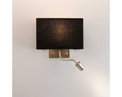 Citiluх Декарт CL704301 Бра с чёрным абажуром и диммером