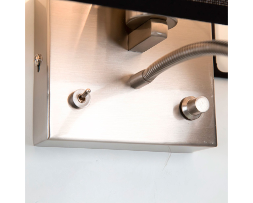 Citiluх Декарт CL704301 Бра с чёрным абажуром и диммером