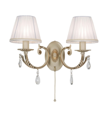 Citilux Элиза CL423321 Бра с абажурами и выключателем Бежевое