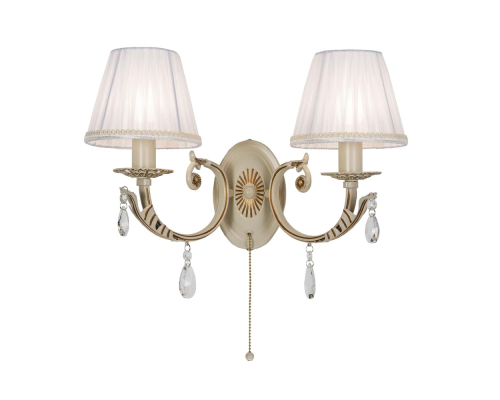 Citilux Элиза CL423321 Бра с абажурами и выключателем Бежевое