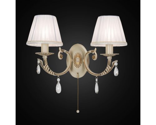 Citilux Элиза CL423321 Бра с абажурами и выключателем Бежевое