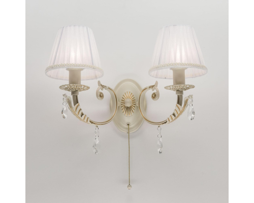 Citilux Элиза CL423321 Бра с абажурами и выключателем Бежевое