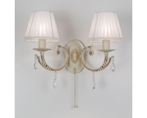 Citilux Элиза CL423321 Бра с абажурами и выключателем Бежевое