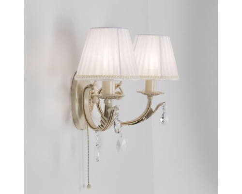 Citilux Элиза CL423321 Бра с абажурами и выключателем Бежевое